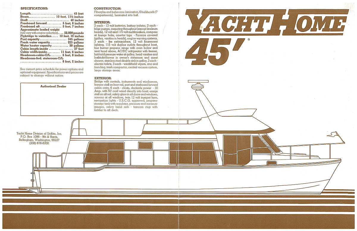 YachtHome Brochure Page 1